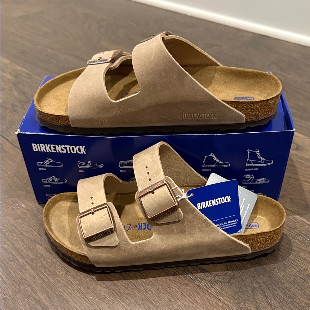 Birkenstock Arizona BS Tabacco Brown Double Strap Sandals